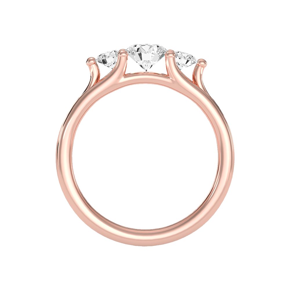 World Class Halo Solitaire Ring In 925 Sterling Silver - Ten