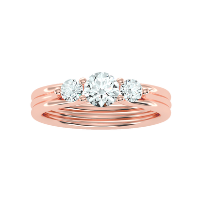 World Class Halo Solitaire Ring - Eleven