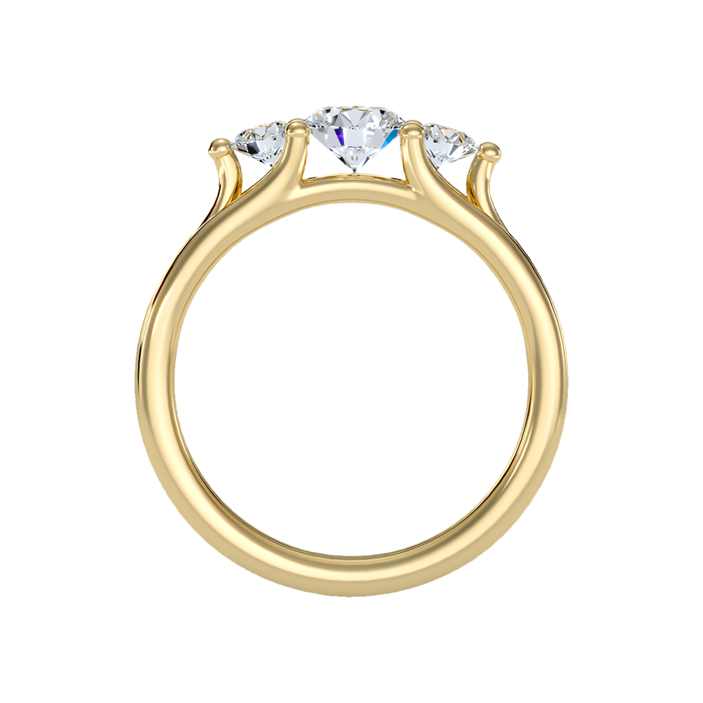 World Class Halo Solitaire Ring - Two
