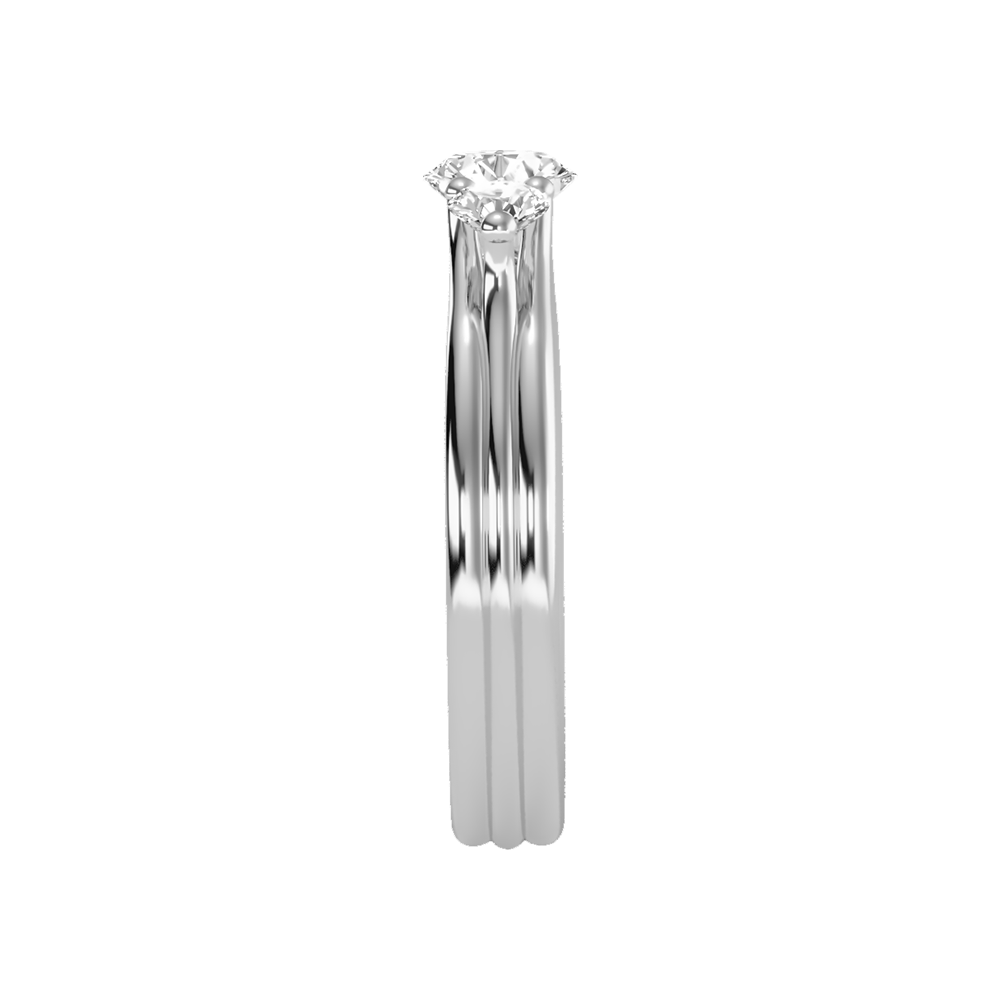 World Class Halo Solitaire Ring - Seven