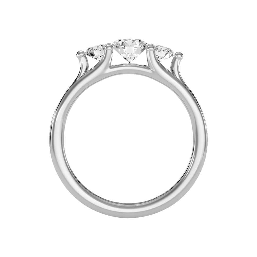 World Class Halo Solitaire Ring - Eight