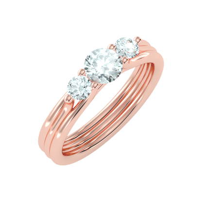 World Class Halo Solitaire Ring - Nine