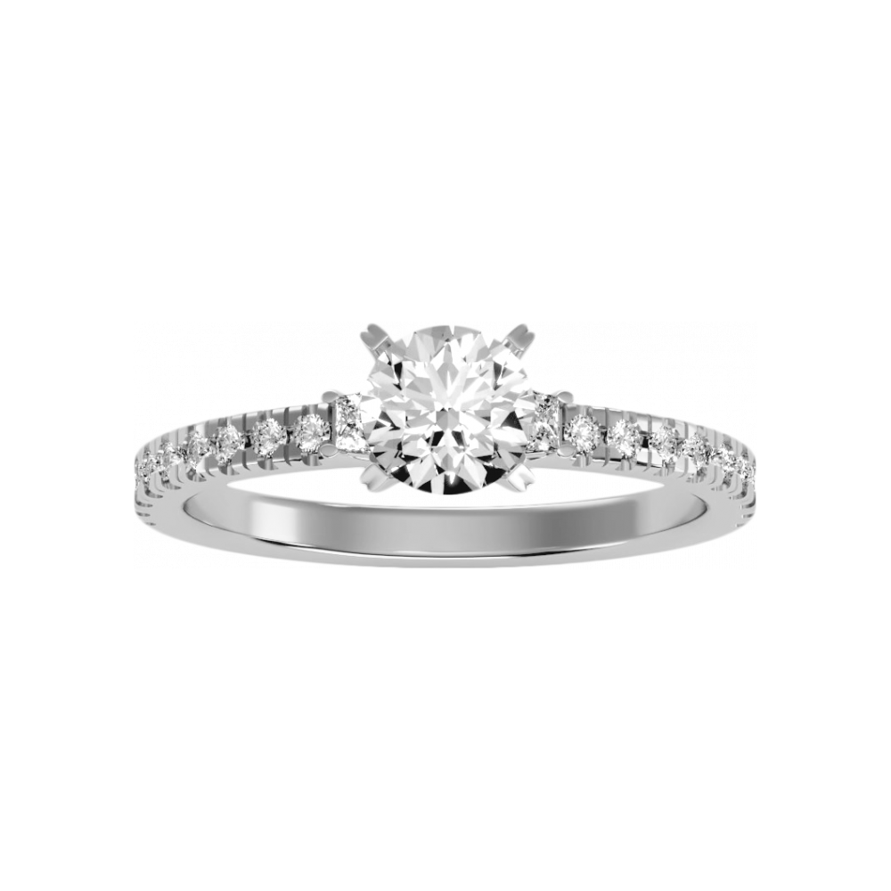Wunderbar Solitaire Ring In 925 Sterling Silver - Four