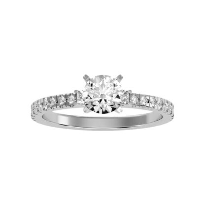 Wunderbar Solitaire Ring In 925 Sterling Silver - Four