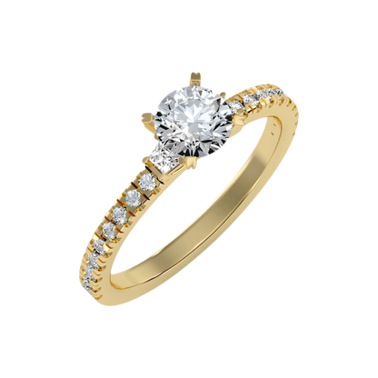 Wunderbar Solitaire Ring In 925 Sterling Silver - Six