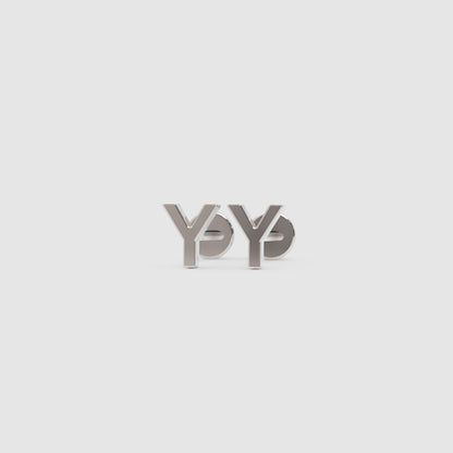 Gold Letter Y Initial Stud Earrings - Seven