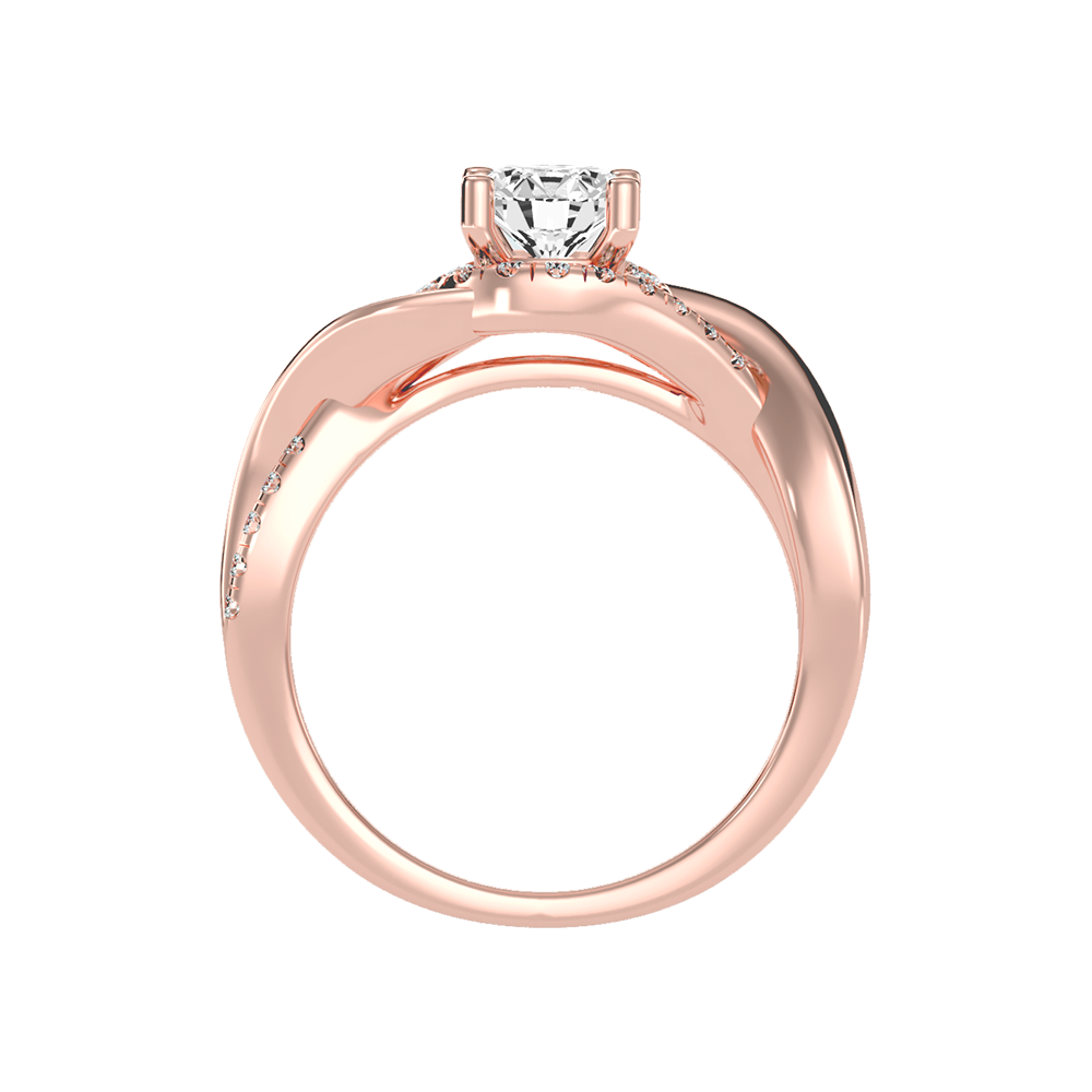 Youthful Halo Solitaire Ring - Ten