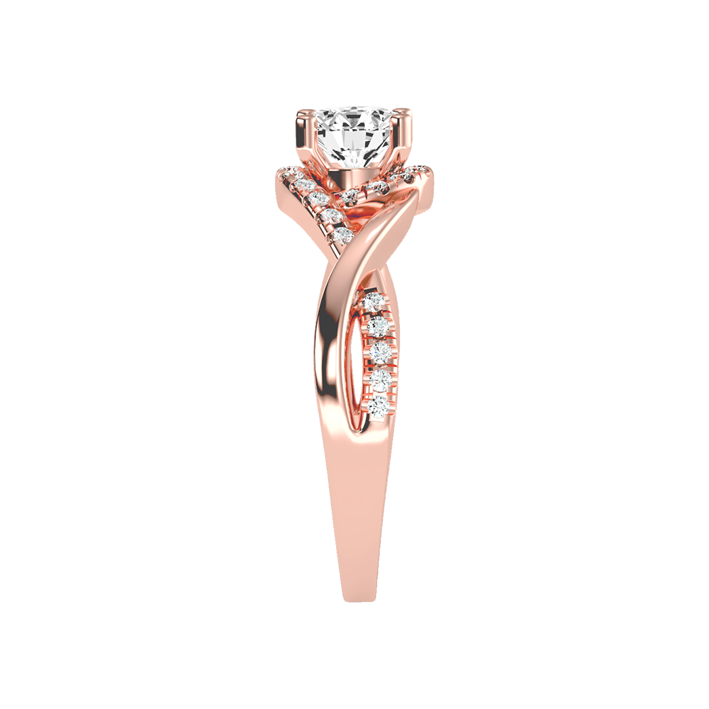 Youthful Halo Solitaire Ring - Twelve