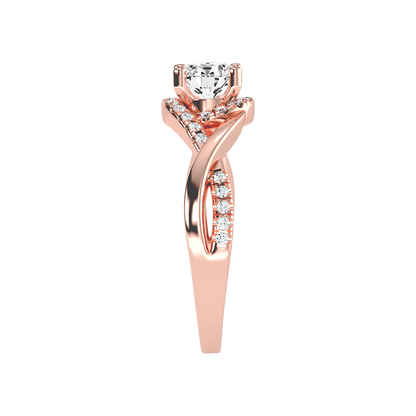 Youthful Halo Solitaire Ring - Twelve