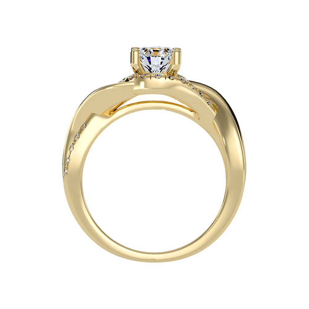 Youthful Halo Solitaire Ring - Two