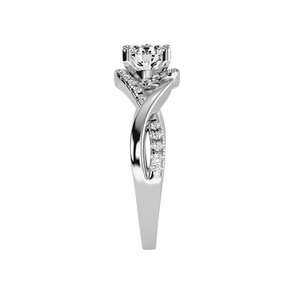 Youthful Halo Solitaire Ring - Seven