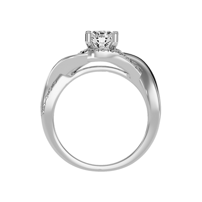 Youthful Halo Solitaire Ring - Eight