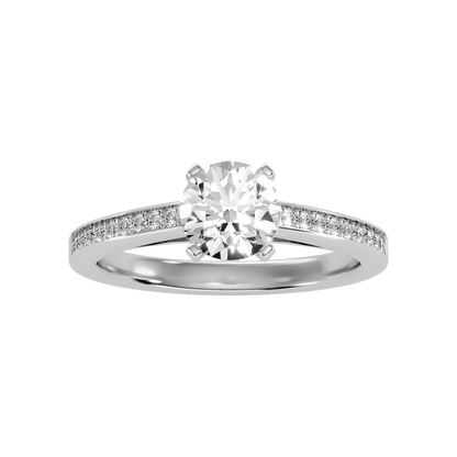 Zaviers Solitaire Ring In 925 Sterling Silver - Three