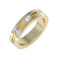 Zenith Men's Flush Set Lab Grown Diamond Band