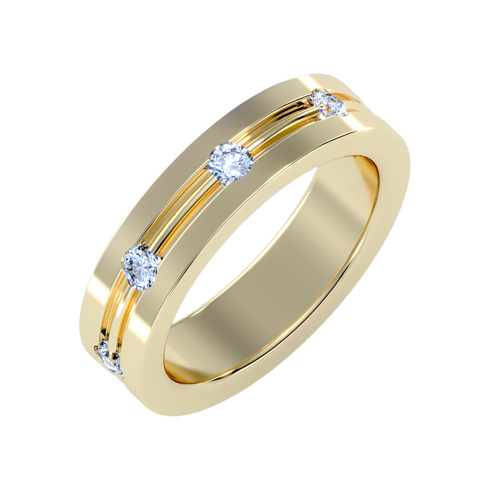 Zenith Men's Broad Band Ring - One