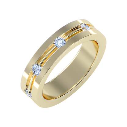 Zenith Men's Broad Band Ring - One