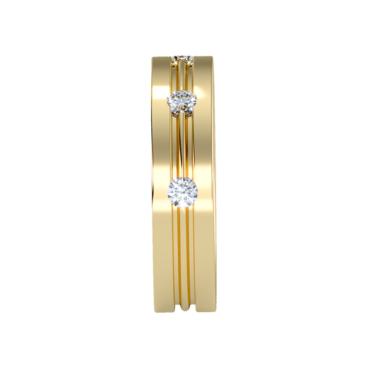 Zenith Men's Broad Band Ring - Two