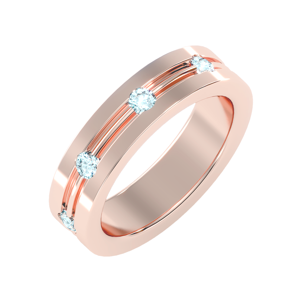 Zenith Men's Broad Band Ring In 925 Sterling Silver - Nine
