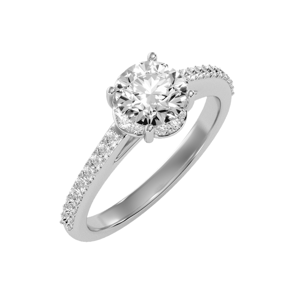 Zingy Solitaire Ring In 925 Sterling Silver - One