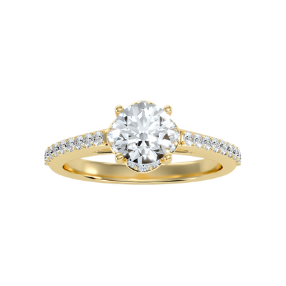 Zingy Solitaire Ring In 925 Sterling Silver - Ten