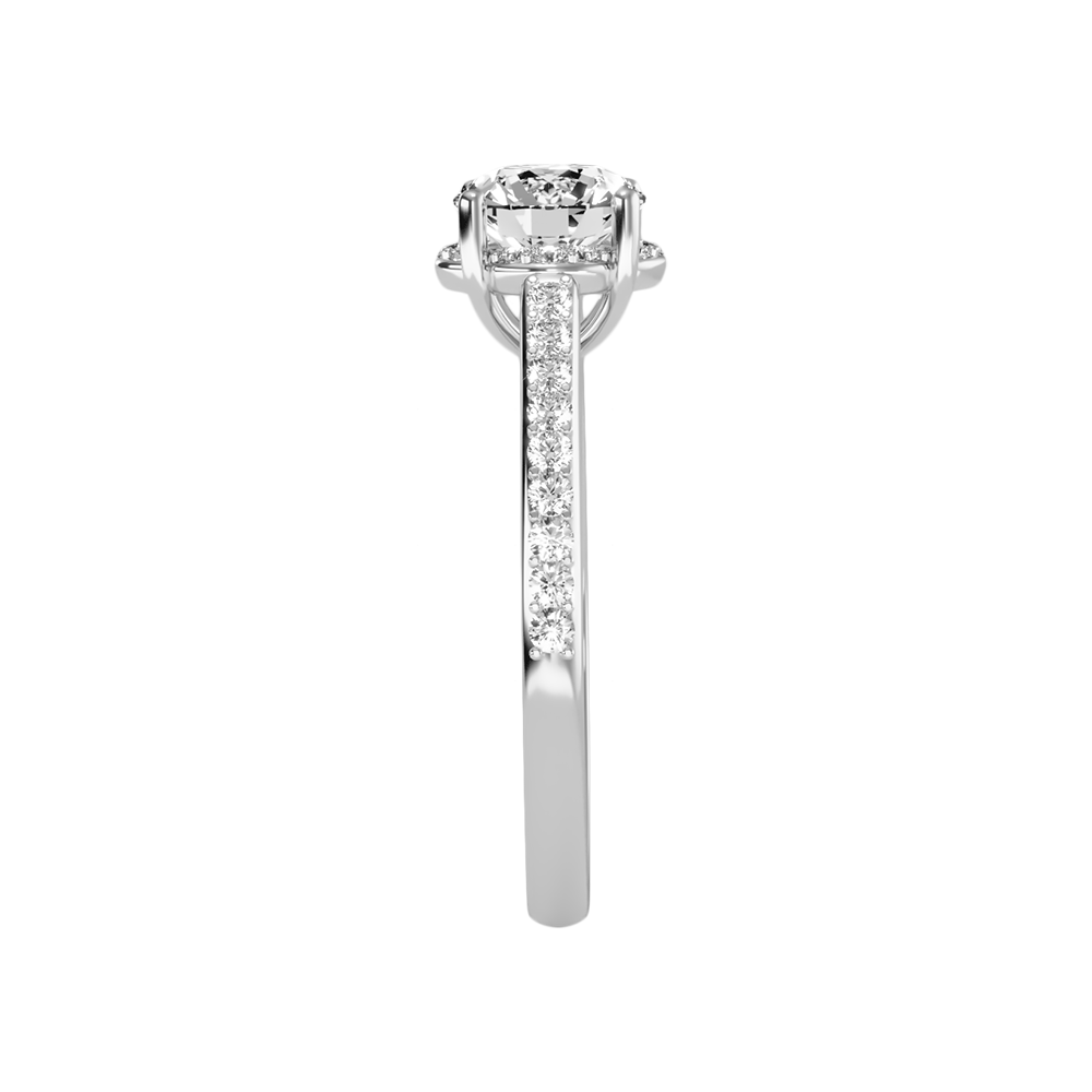 Zingy Solitaire Ring In 925 Sterling Silver - Four