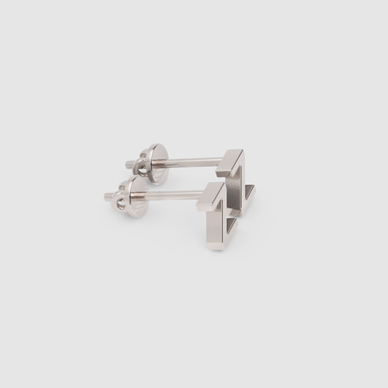 Gold Letter Z Stud Earrings - Five
