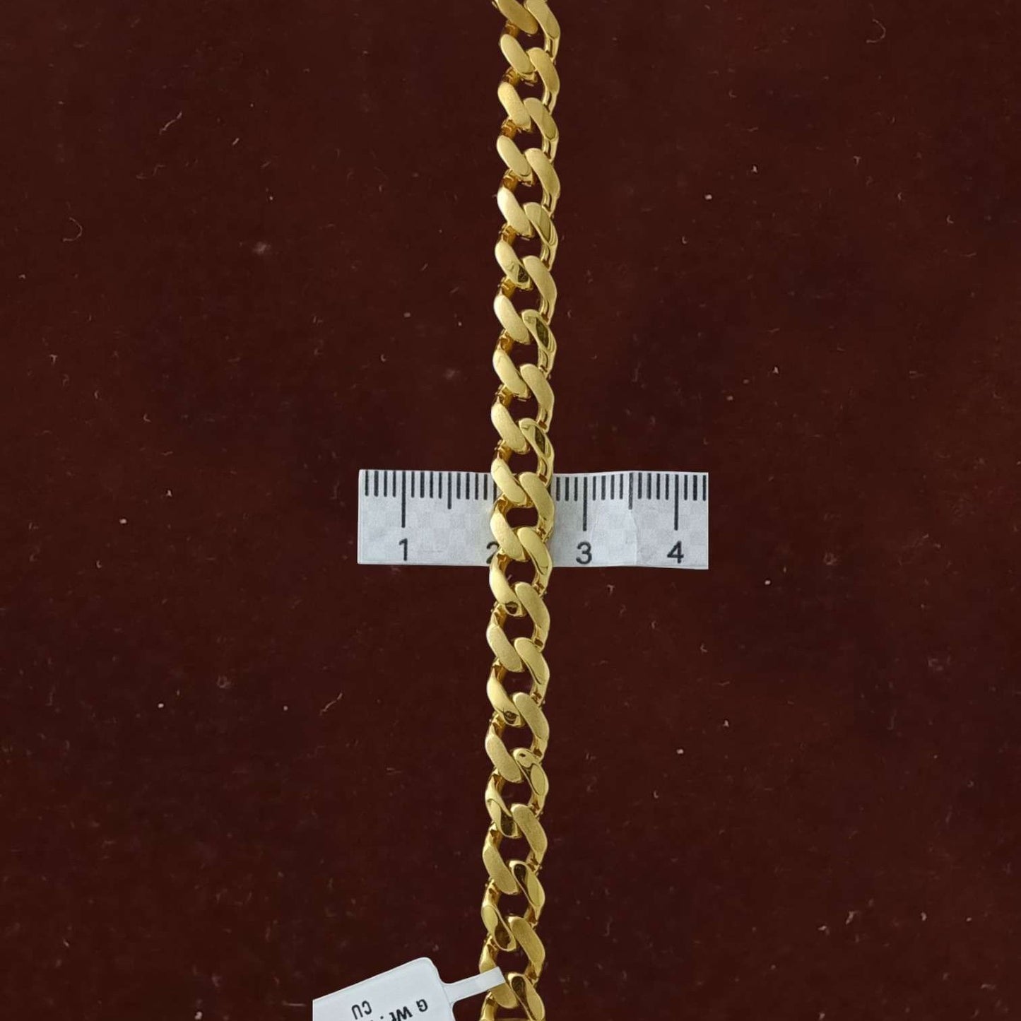 Men’s Gold Chain Bracelet Modern Cuban Curb Link Design - Six