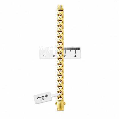 Men’s Gold Chain Bracelet Modern Cuban Curb Link Design - Five