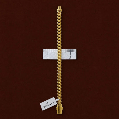 Cuban Link Chain Bracelet With Box Clasp - Four