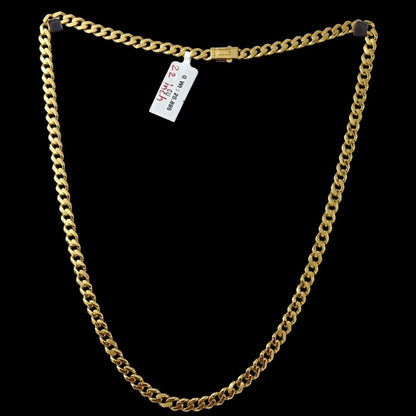 Cuban Link Chain Necklace 22 Inch 4Mm Width - Four