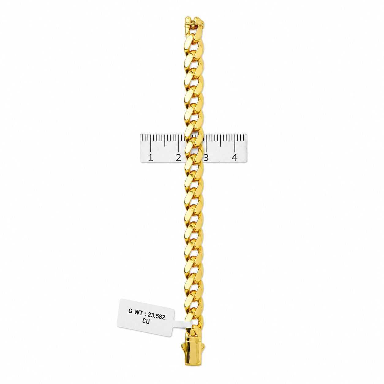 Cuban Link Chain Bracelet 7Mm Width - Three