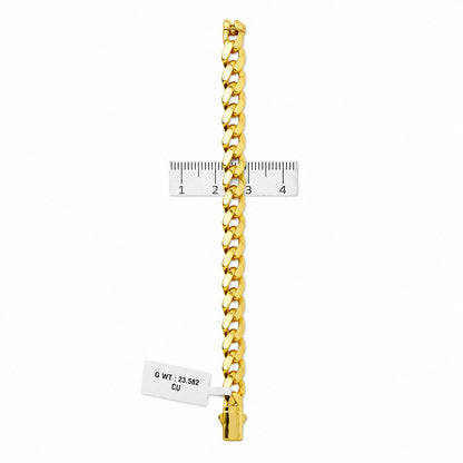 Cuban Link Chain Bracelet 7Mm Width - Three