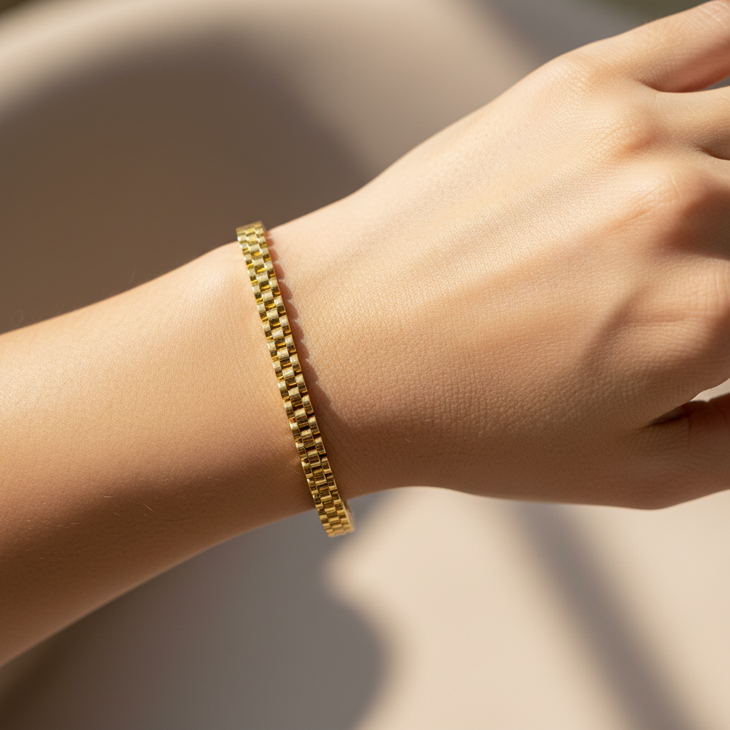 Box Chain Link Bracelet For Men And Women - Four