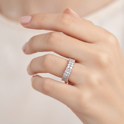 Glow Ring Cluster Ring In 925 Sterling Silver - Thirteen