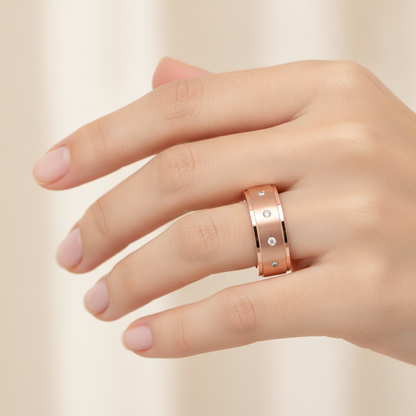 Divine Men's Broad Band Ring In 925 Sterling Silver - Thirteen