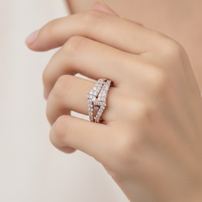 Starstuck Diamond Band In 925 Sterling Silver - Thirteen