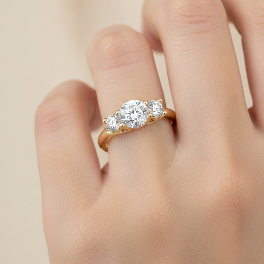 Chief Halo Solitaire Ring In 925 Sterling Silver - Thirteen