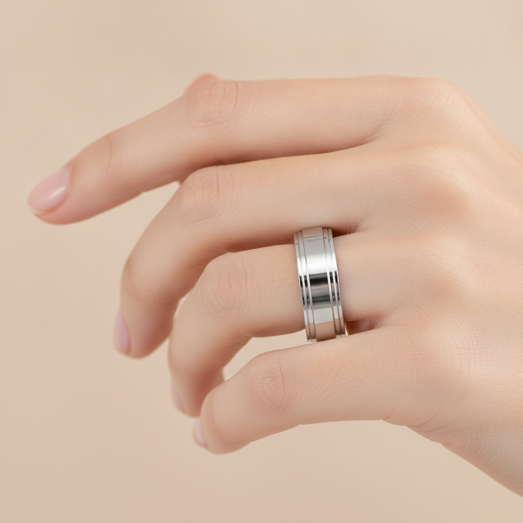Splendor Men's Broad Band Ring - Thirteen