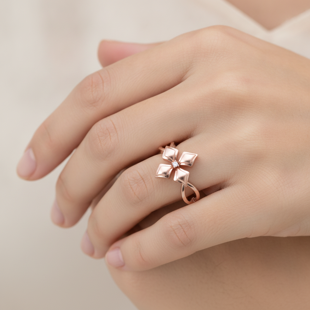 Blossom Loop Single Stone Ring - Thirteen