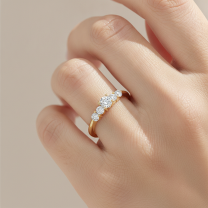 Blessing Solitaire Ring In 925 Sterling Silver - Thirteen