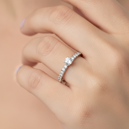 Edition Solitaire Ring In 925 Sterling Silver - Twelve
