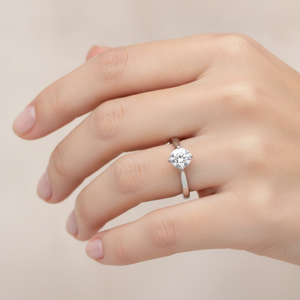 The Assertive Engagement Ring In 925 Sterling Silver - Thirteen