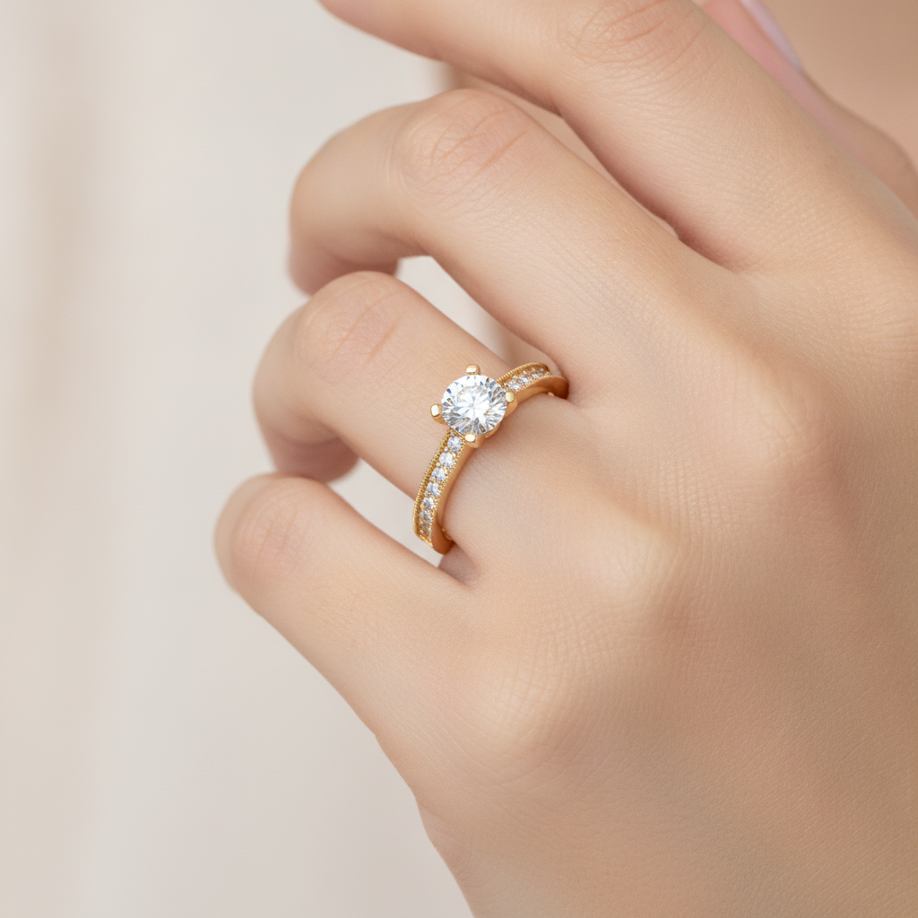 Ardent Solitaire Ring In 925 Sterling Silver - Thirteen