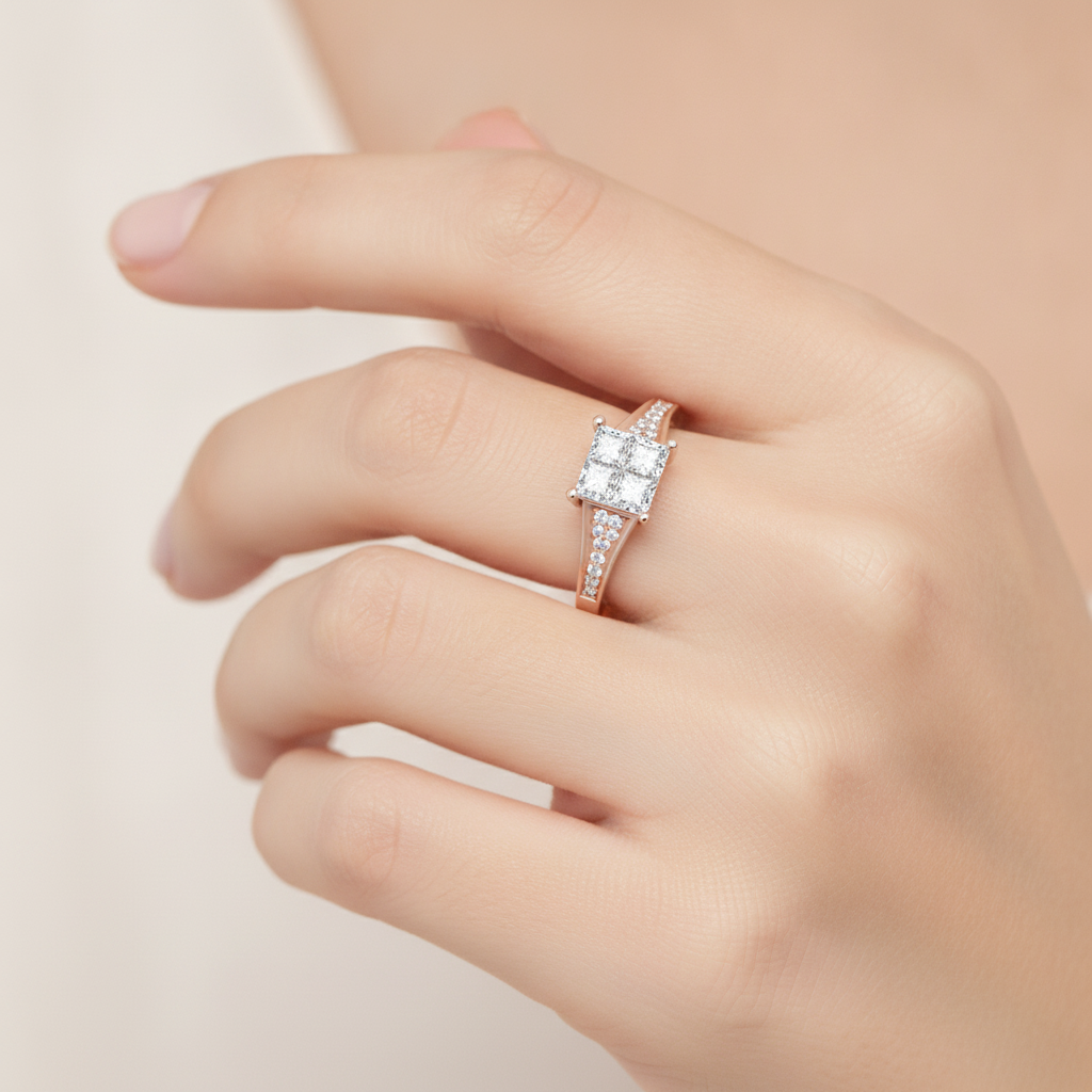 Fue Princess Solitaire Ring - Thirteen