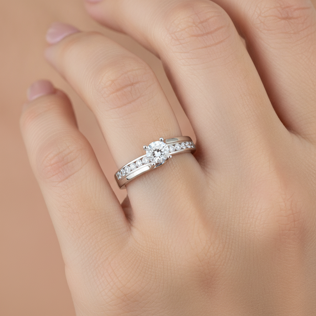 The Gallant Solitaire Ring In 925 Sterling Silver - Thirteen