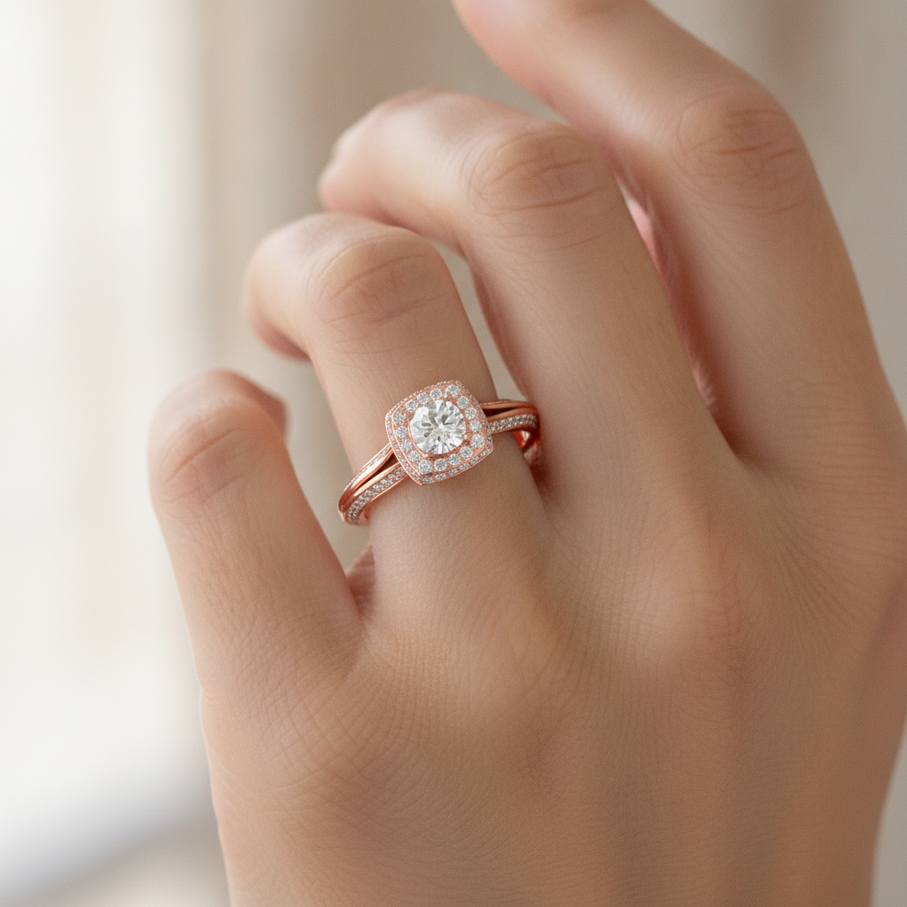 Nice Solitaire Ring In 925 Sterling Silver - Thirteen