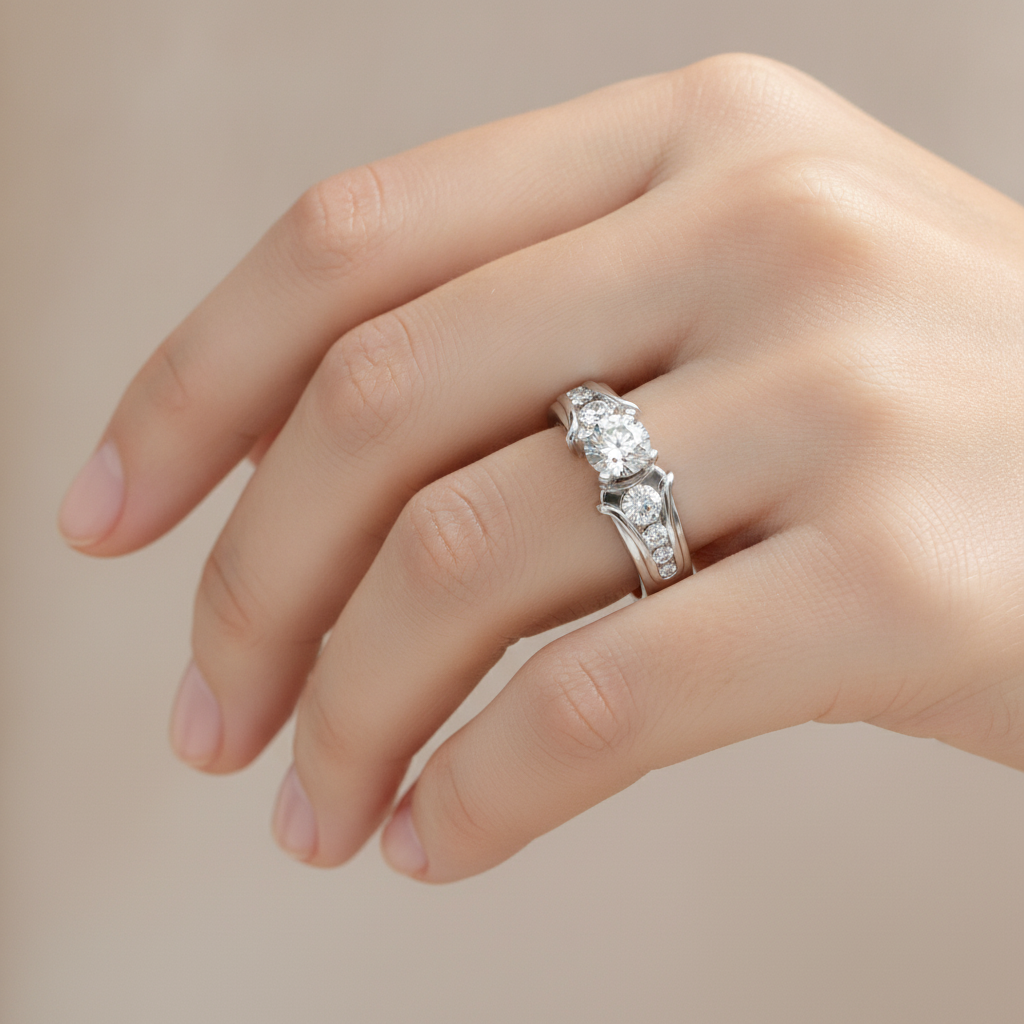 The Harmonic Solitaire Ring - Thirteen