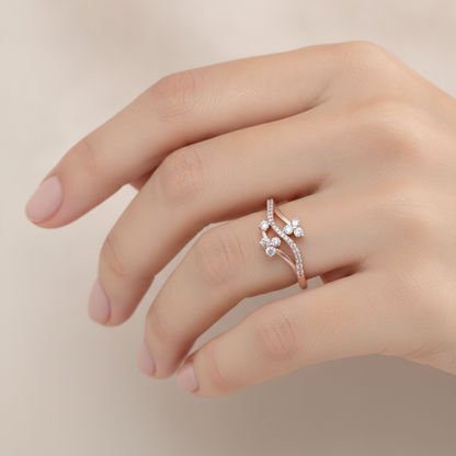 New Horizon Ring In 925 Sterling Silver - Thirteen
