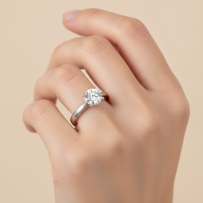 Doux Classic Solitaire Ring - Thirteen