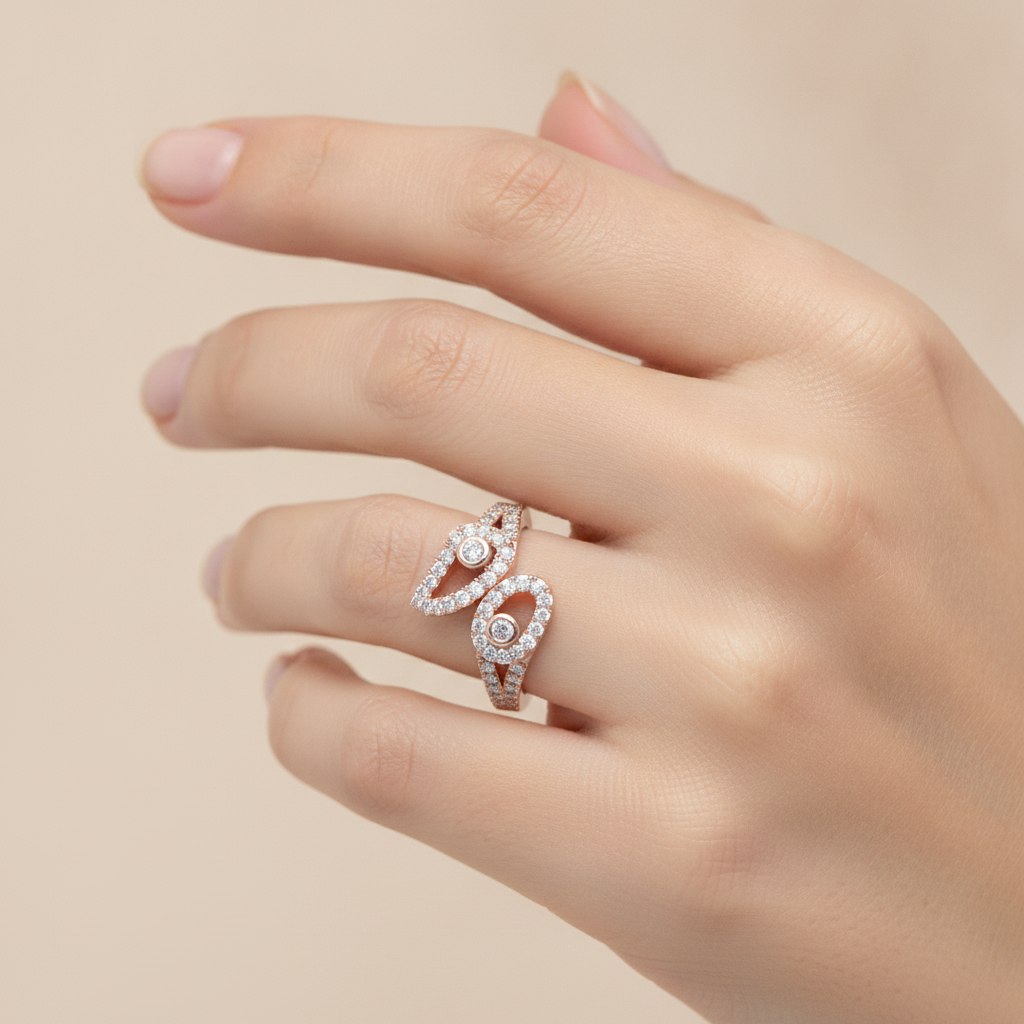 Dream Of Dazzle Cluster Ring In 925 Sterling Silver - Thirteen